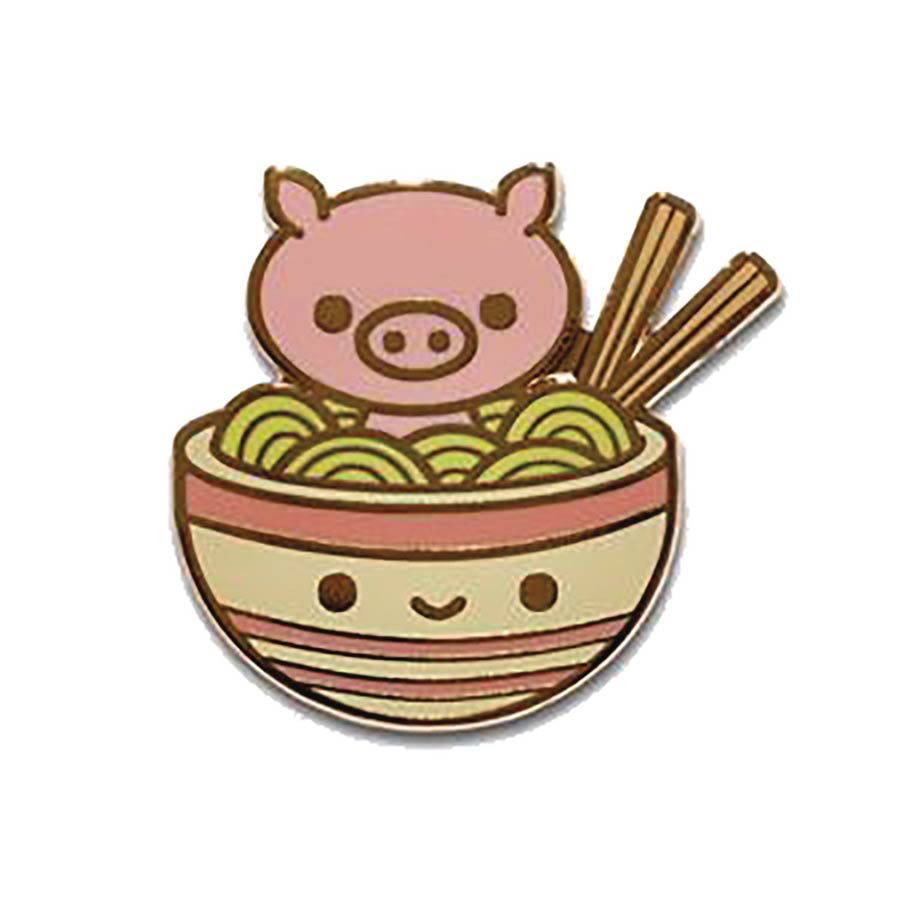 Pig Chans Ramen Soak Enamel Pin