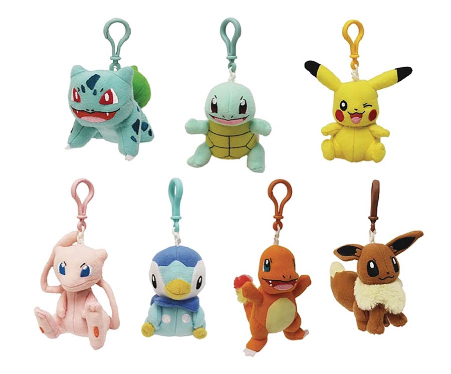 Pokemon Plush Clips Assortment Case