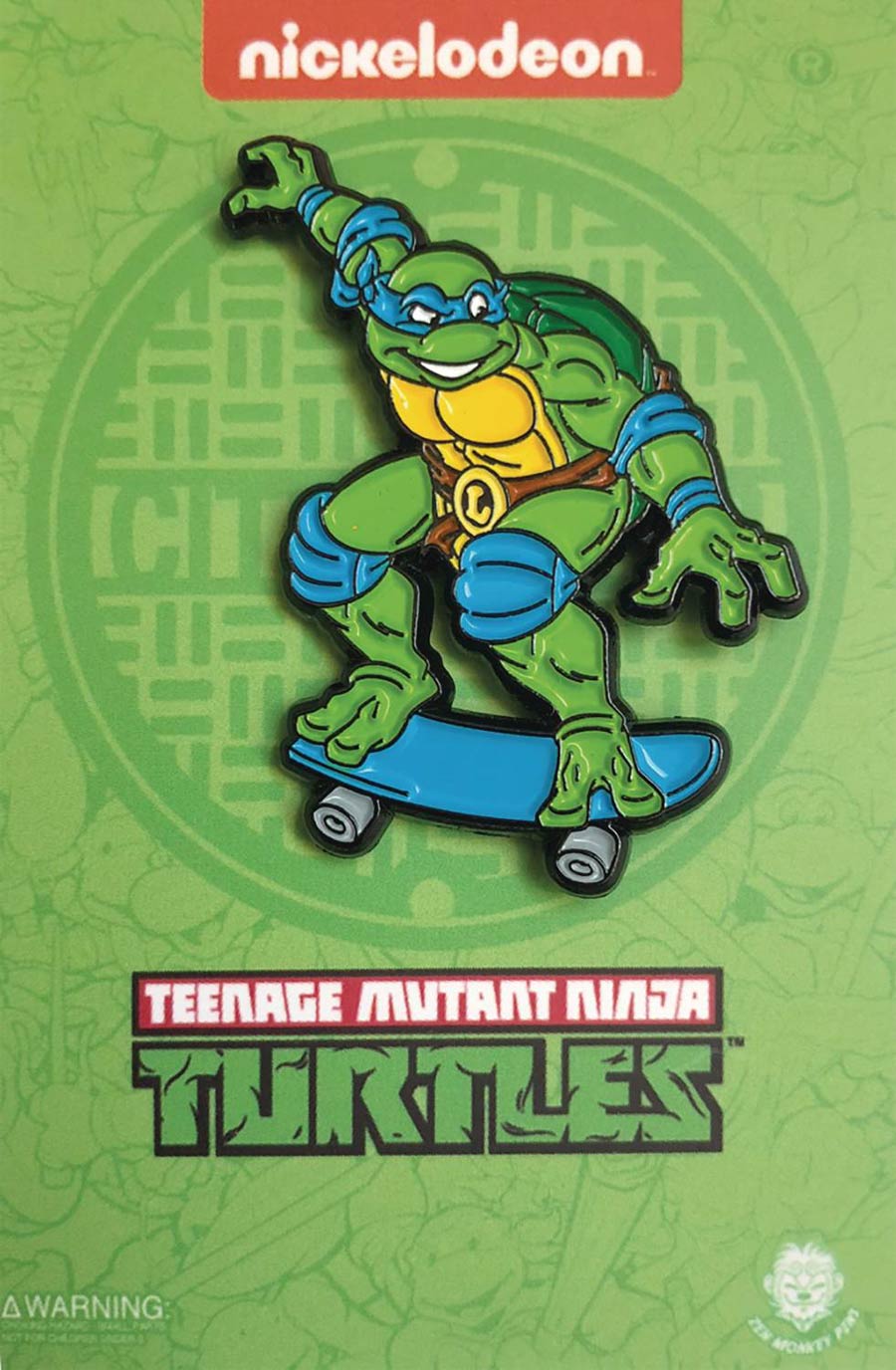 Teenage Mutant Ninja Turtles Skateboarding Pin - Leonardo