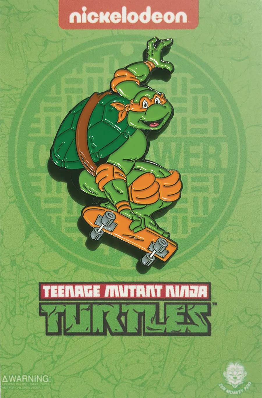 Teenage Mutant Ninja Turtles Skateboarding Pin - Michelangelo