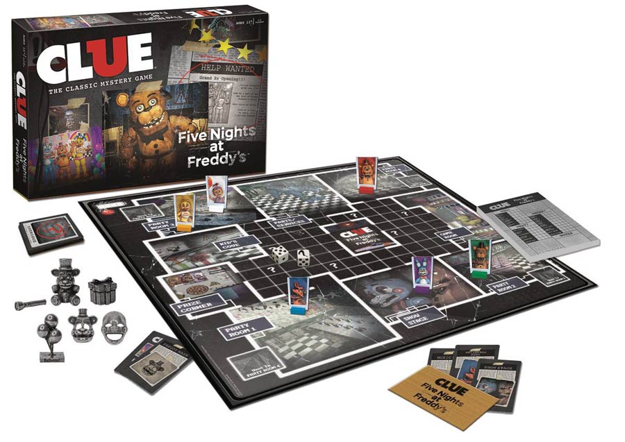 Clue Five Nights At Freddys Edition Board Game