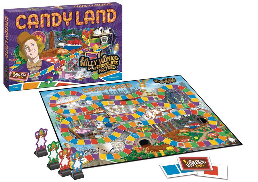 Candy Land Willy Wonka Edition Board Game