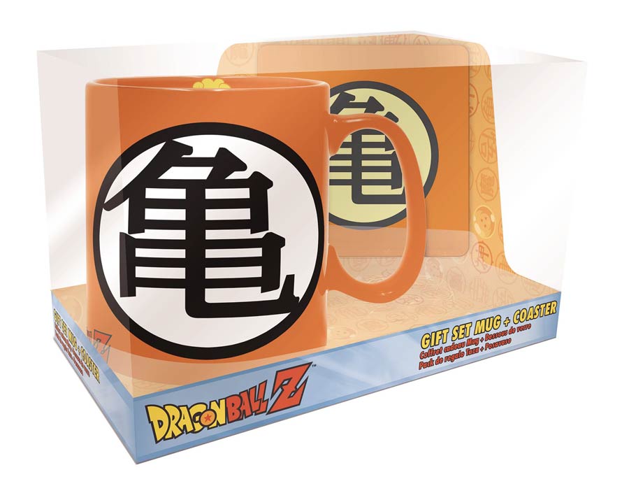 Dragon Ball Z Mug & Coaster Gift Set - Goku Symbols