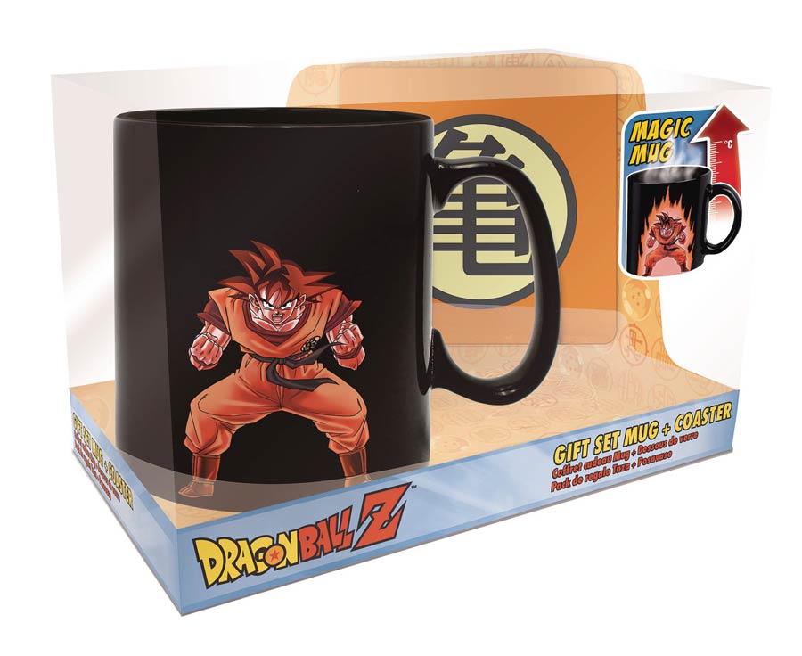 Dragon Ball Z Mug & Coaster Gift Set - Heat-Activated Magic