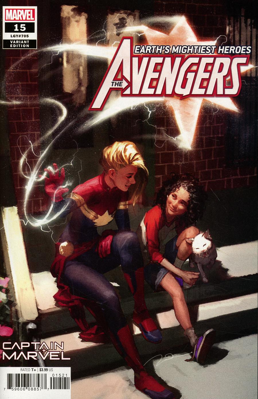 Avengers Vol 7 #15 Cover B Variant Gerald Parel Captain Marvel Cover