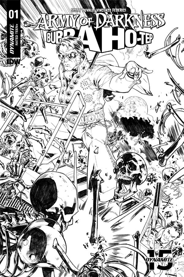 Army Of Darkness Bubba Ho-Tep #1 Cover G Incentive Carlos Gomez Black & White Cover