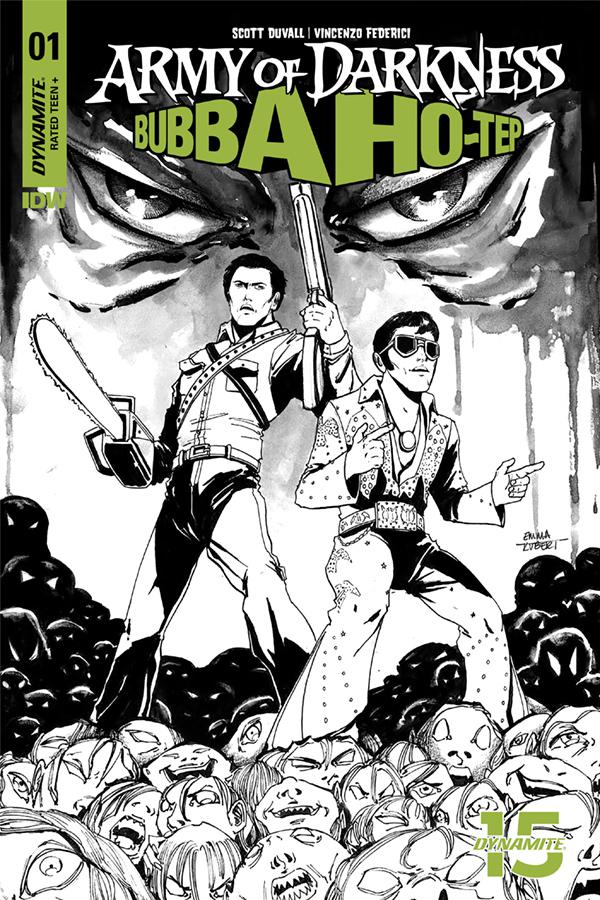 Army Of Darkness Bubba Ho-Tep #1 Cover H Incentive Emma Kubert Black & White Cover