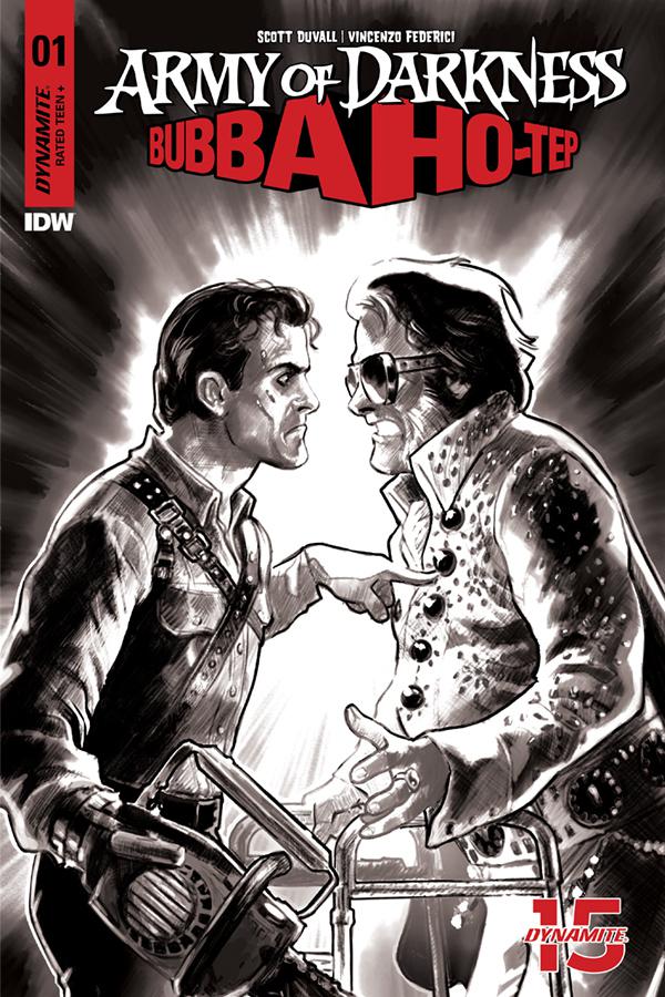 Army Of Darkness Bubba Ho-Tep #1 Cover I Incentive Diego Galindo Black & White Cover
