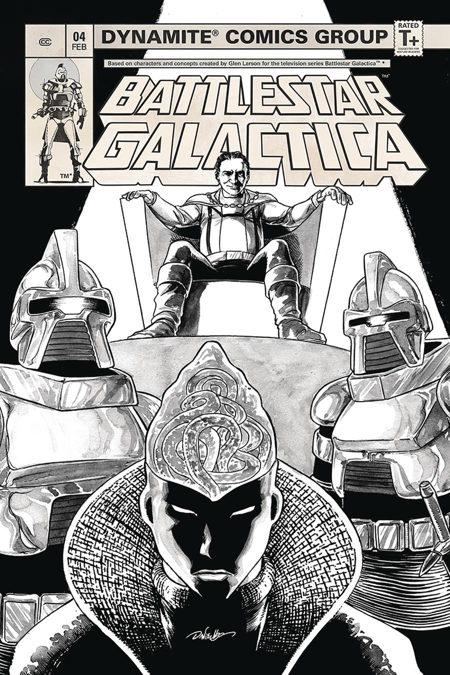 Battlestar Galactica Classic #4 Cover D Incentive Daniel HDR Black & White Cover