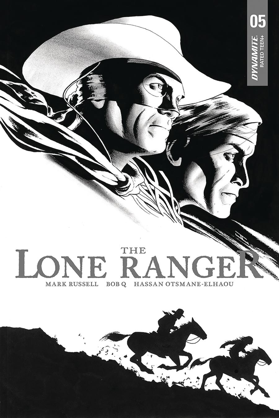 Lone Ranger Vol 6 #5 Cover B Incentive John Cassaday Black & White Cover