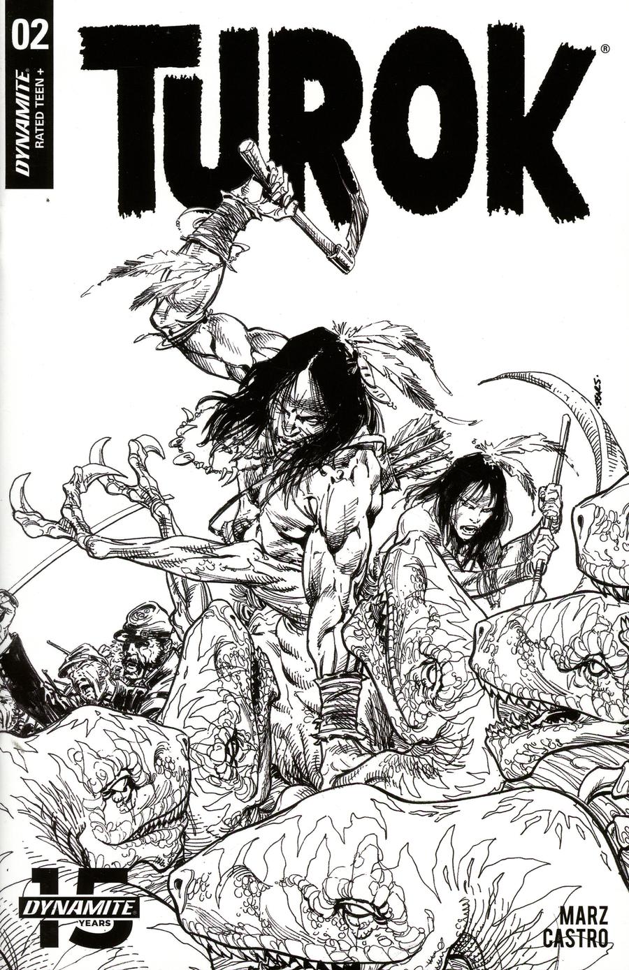 Turok Vol 3 #2 Cover C Incentive Bart Sears Black & White Cover