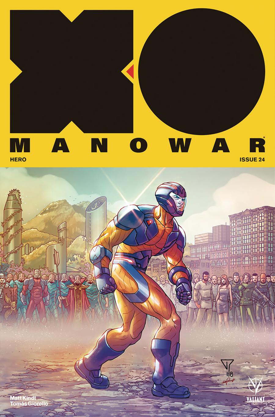 X-O Manowar Vol 4 #24 Cover E Incentive Francis Portela Interlocking Variant Cover