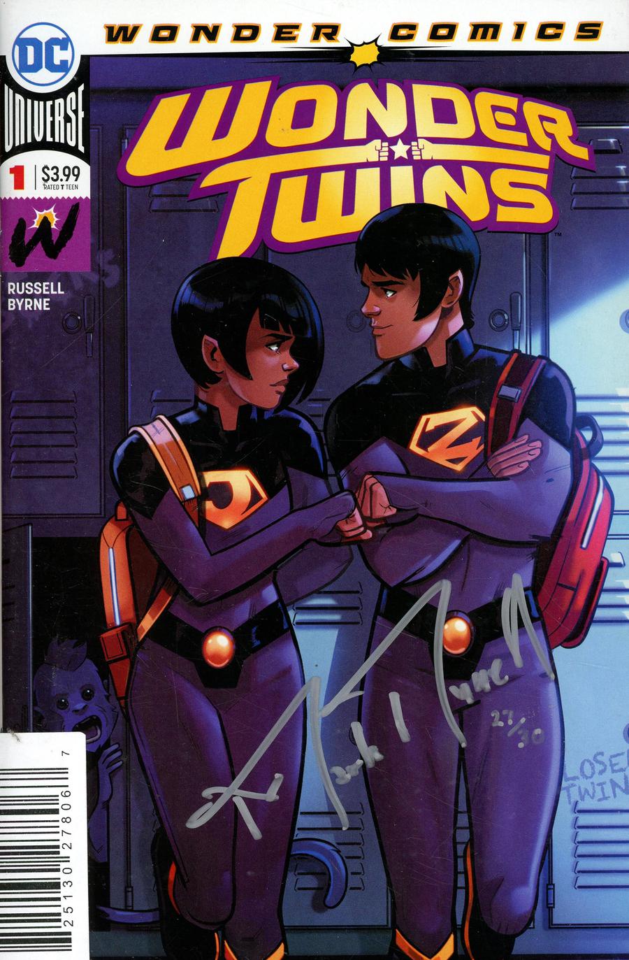 Wonder Twins #1 Cover C DF Signed By Mark Russell