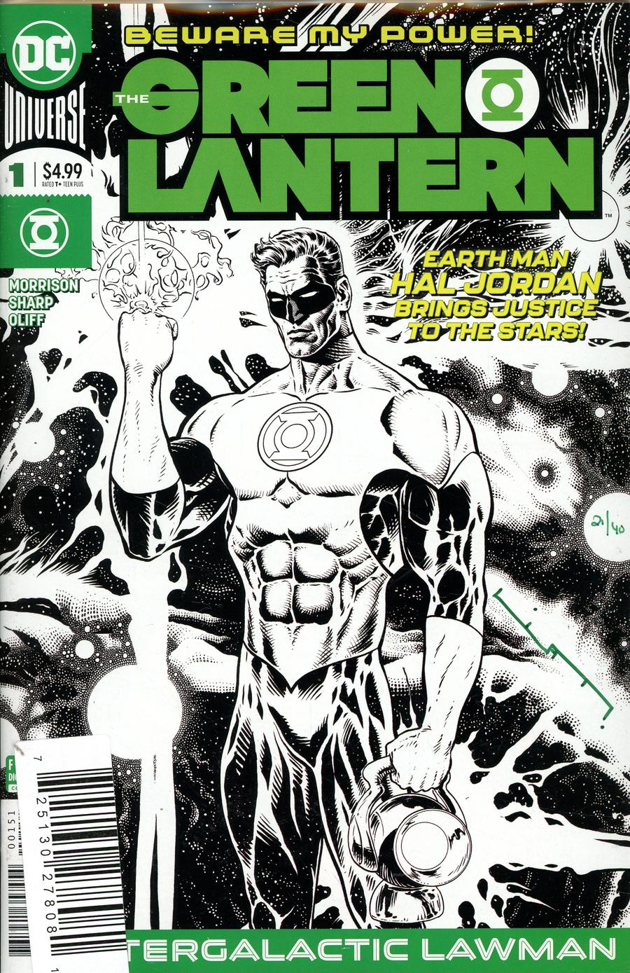 Green Lantern Vol 6 #1 Cover H DF Midnight Release Variant Cover Green Signature Series Signed By Liam Sharp