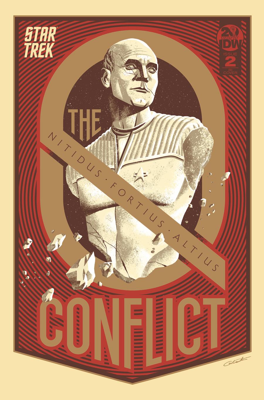 Star Trek Q Conflict #2 Cover C Incentive George Caltsoudas Variant Cover