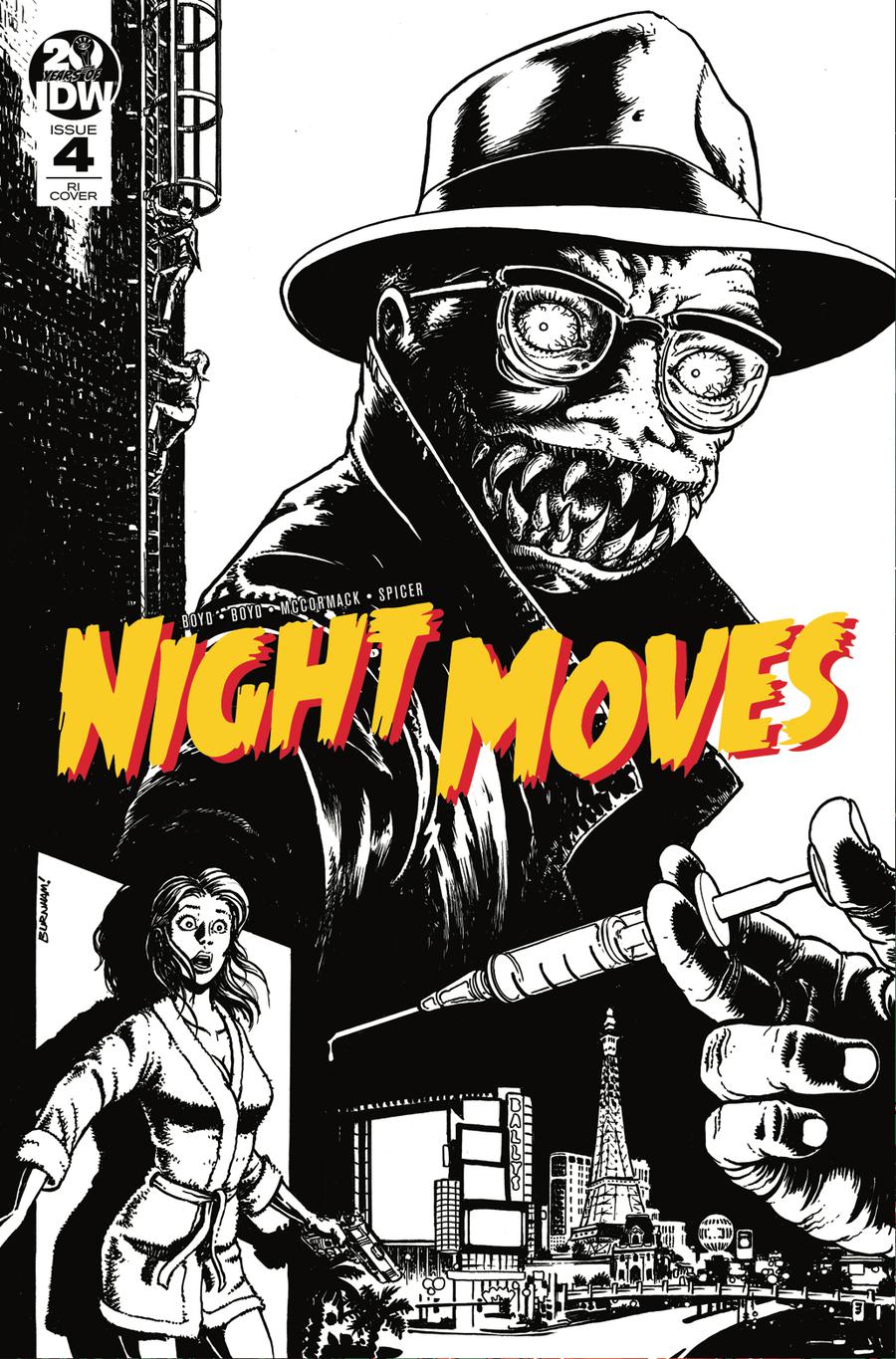 Night Moves #4 Cover B Incentive Chris Burnham Sketch Cover