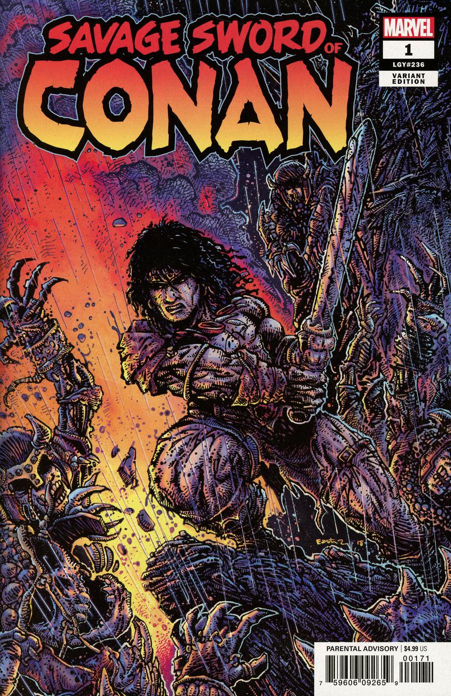 Savage Sword Of Conan #1 Cover C Incentive Kevin Eastman Color Variant Cover