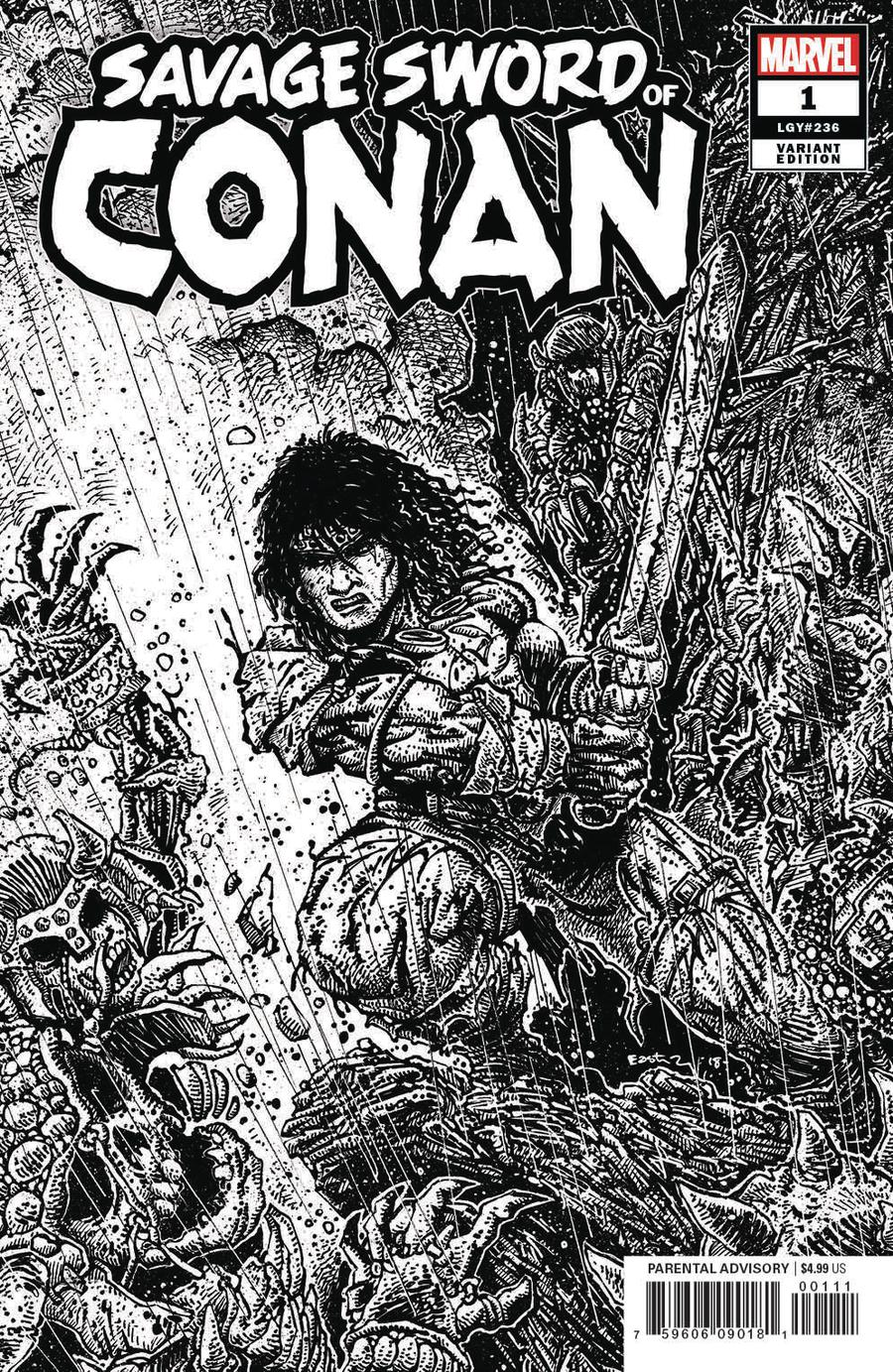 Savage Sword Of Conan #1 Cover F Incentive Kevin Eastman Sketch Variant Cover