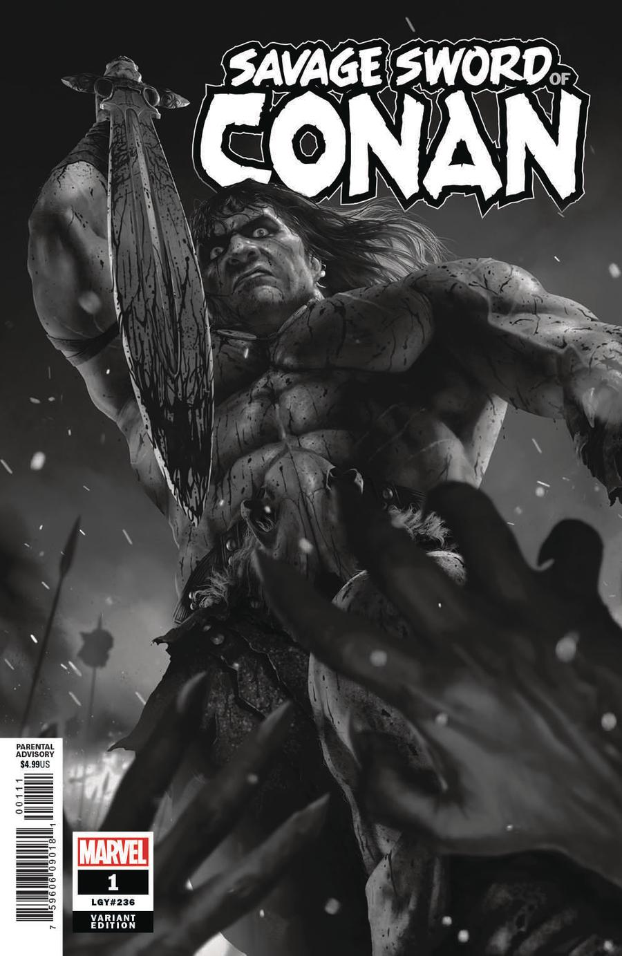 Savage Sword Of Conan #1 Cover H Incentive Rahzzah Sketch Variant Cover