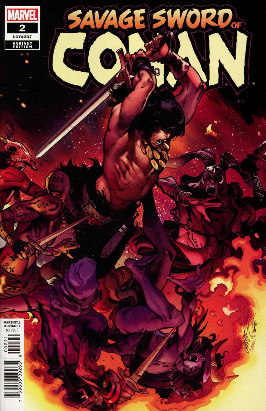 Savage Sword Of Conan #2 Cover B Incentive Pepe Larraz Color Variant Cover
