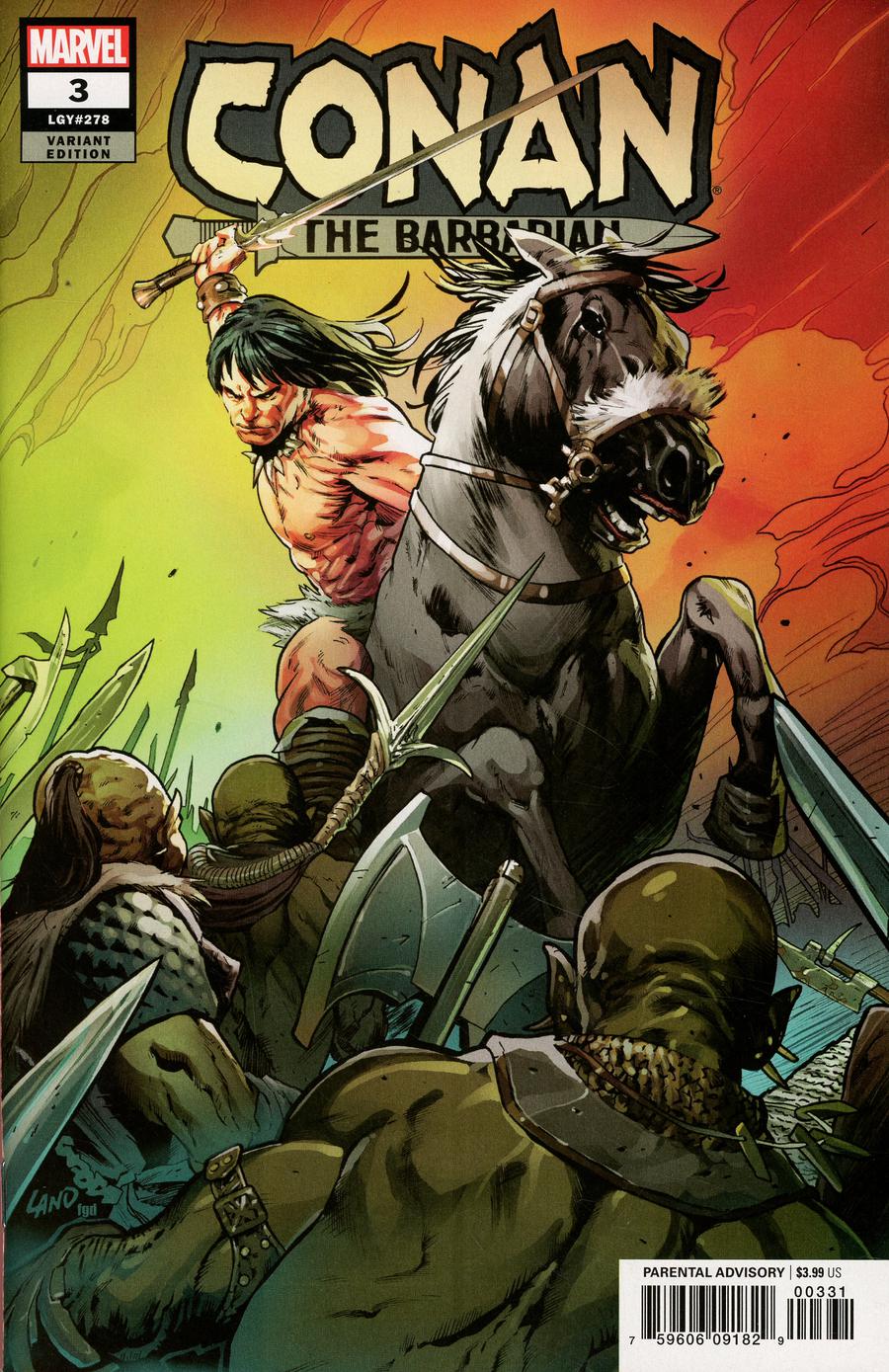 Conan The Barbarian Vol 4 #3 Cover E Incentive Greg Land Variant Cover