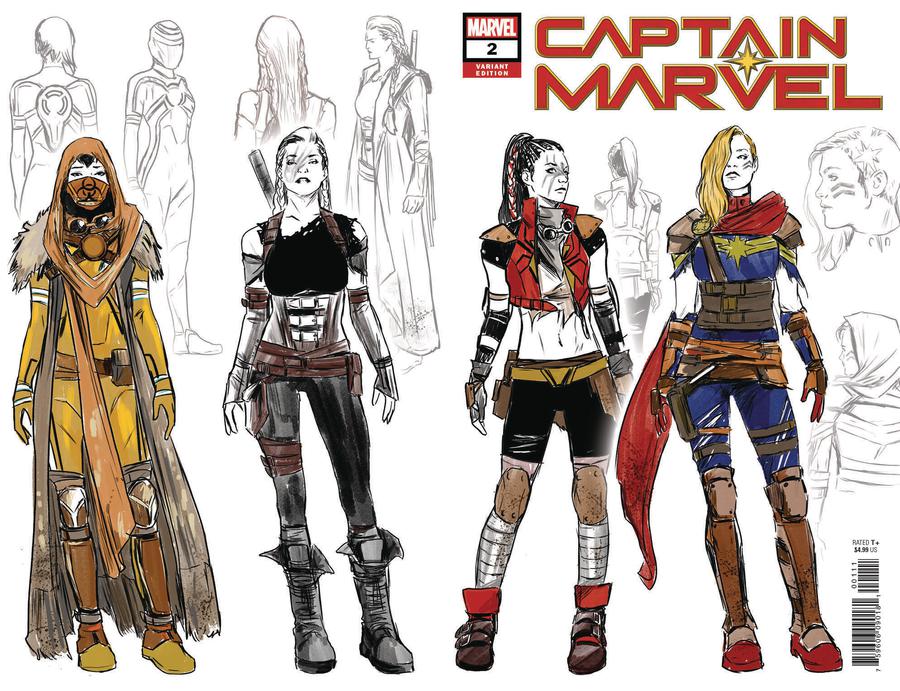 Captain Marvel Vol 9 #2 Cover C Incentive Carmen Carnero Wraparound Design Variant Cover