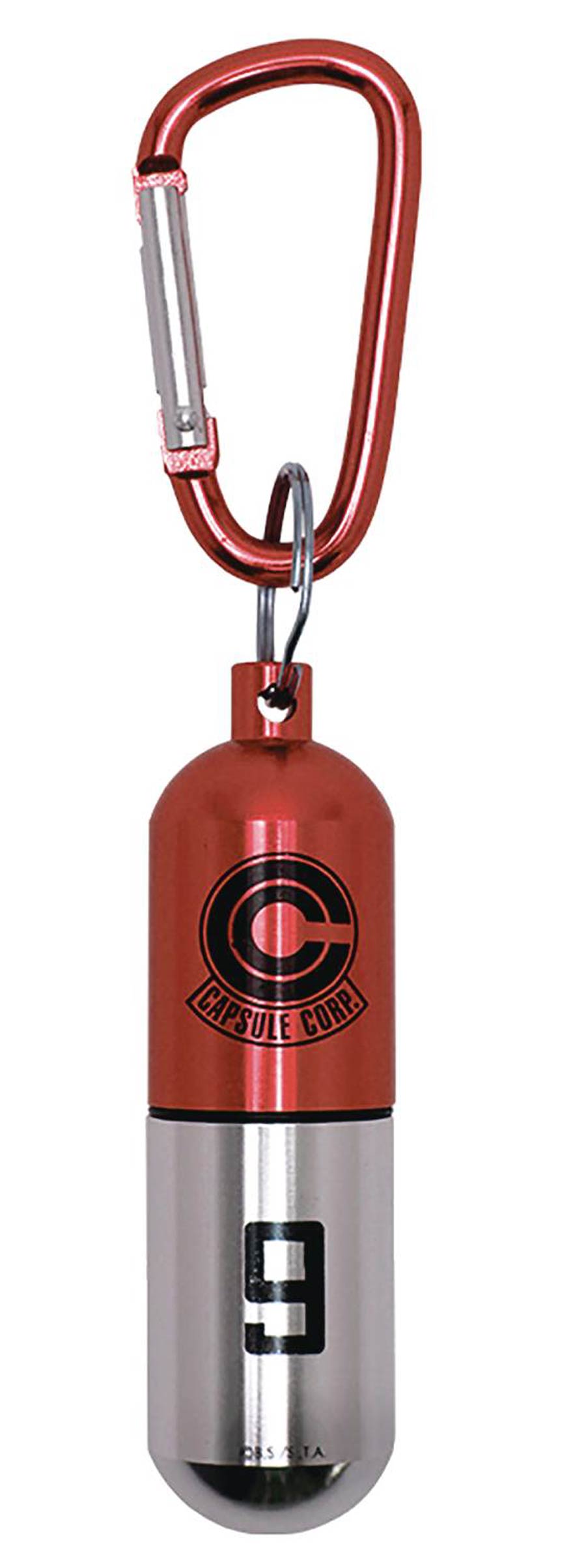 Dragon Ball Z Capsule Corp Red 3D Capsule Metal Keychain
