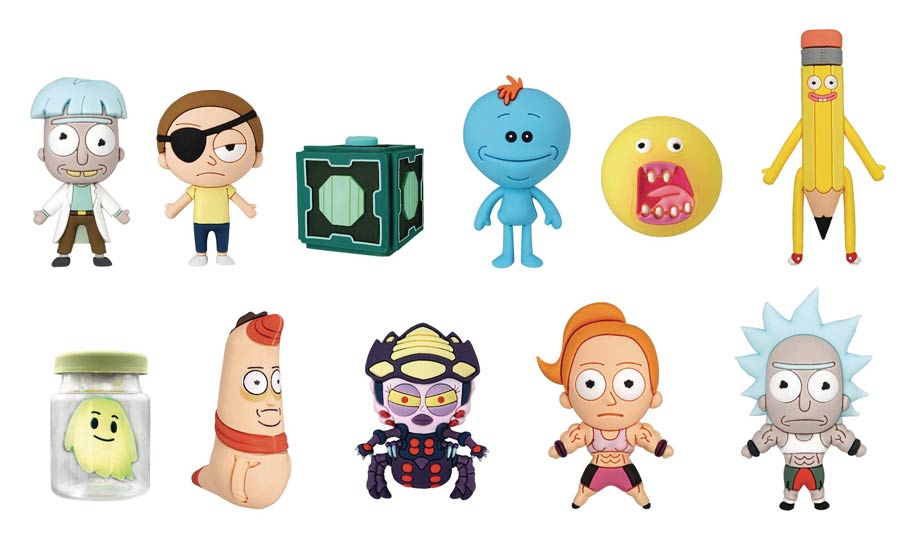 Rick And Morty 3D Figural Keyring Series 2 Blind Mystery Box