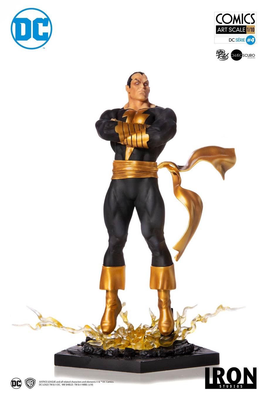 Black Adam DC Comics Series 4 By Ivan Reis Series Art Scale 1/10 Scale Statue