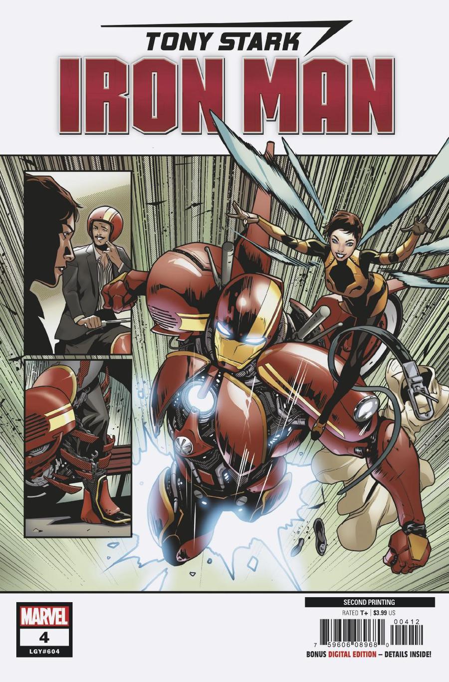 Tony Stark Iron Man #4 Cover D 2nd Ptg Variant Valerio Schiti Cover