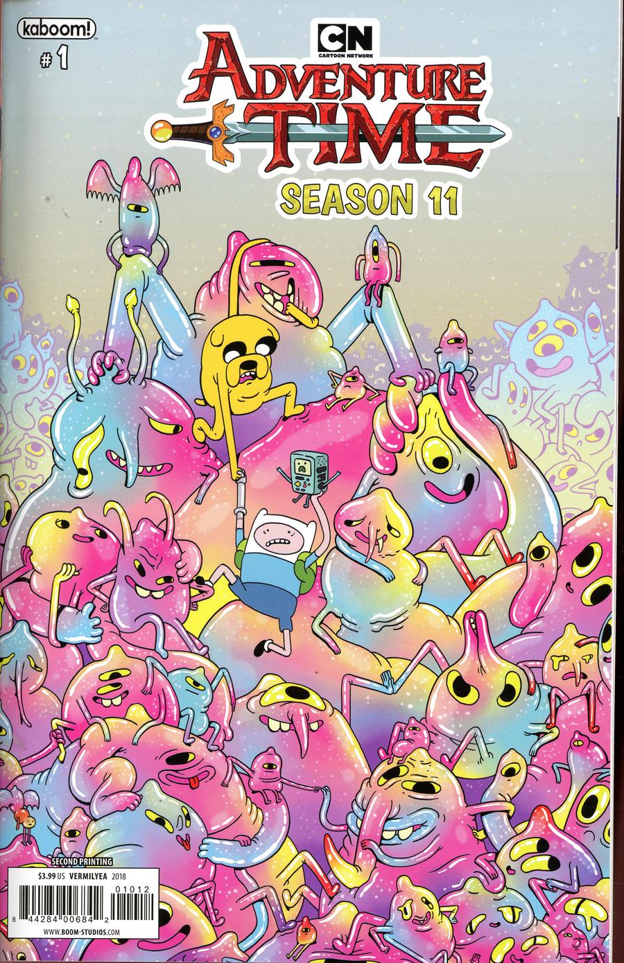 Adventure Time Season 11 #1 Cover F 2nd Ptg Variant Jon Vermilyea Cover