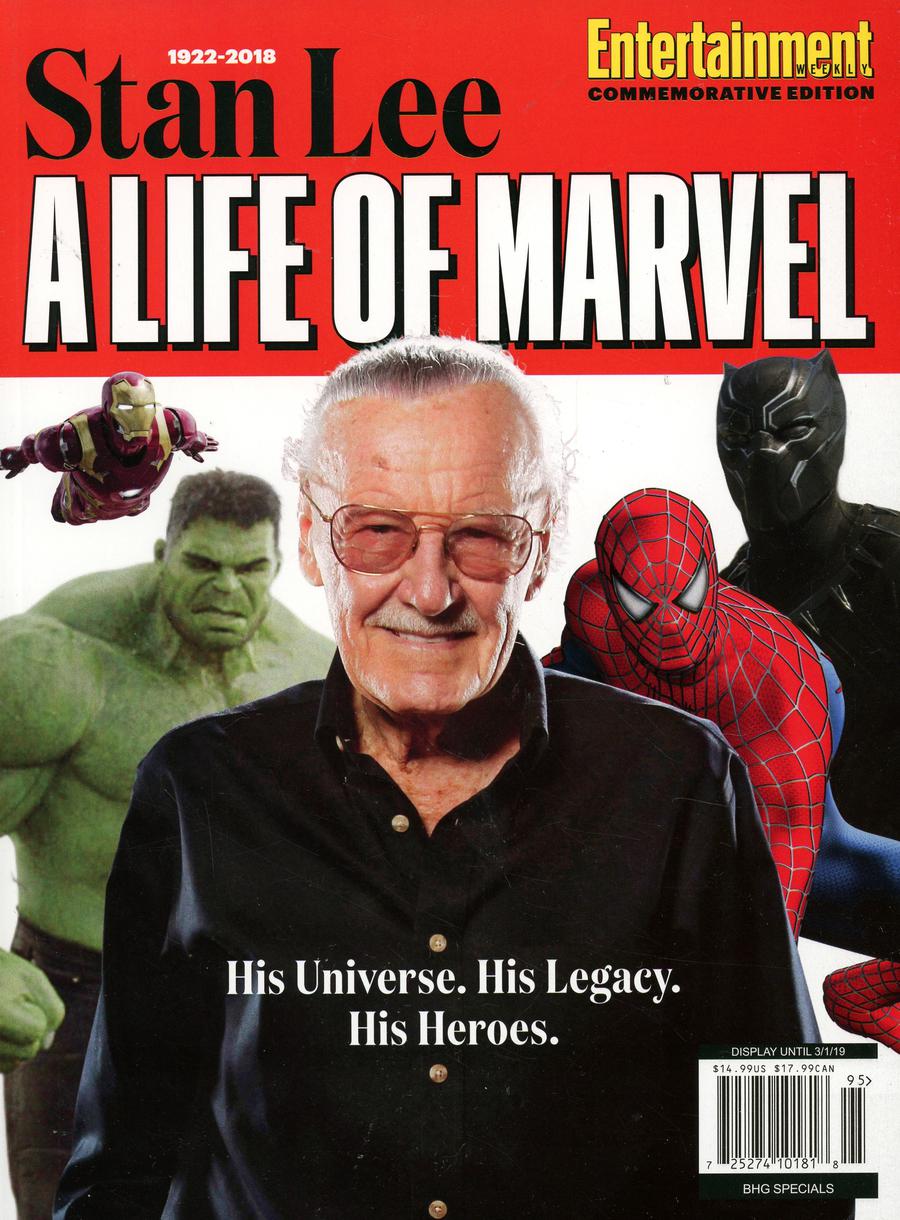 Stan Lee A Life Of Marvel Entertainment Weekly Commemorative Edition 2018