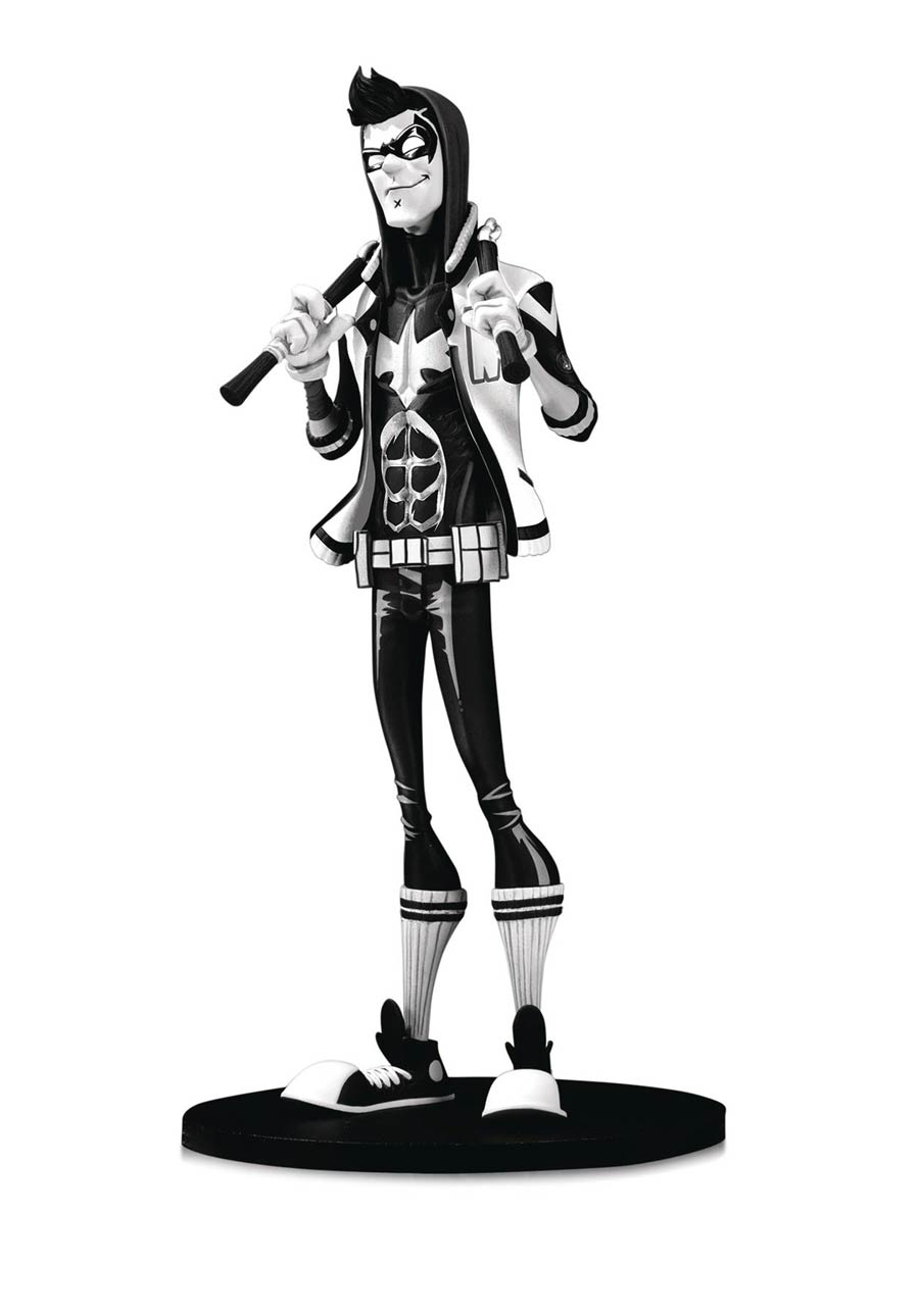 DC Artists Alley Designer Vinyl Figure By Hainanu Nooligan Saulque - Nightwing Black & White Version