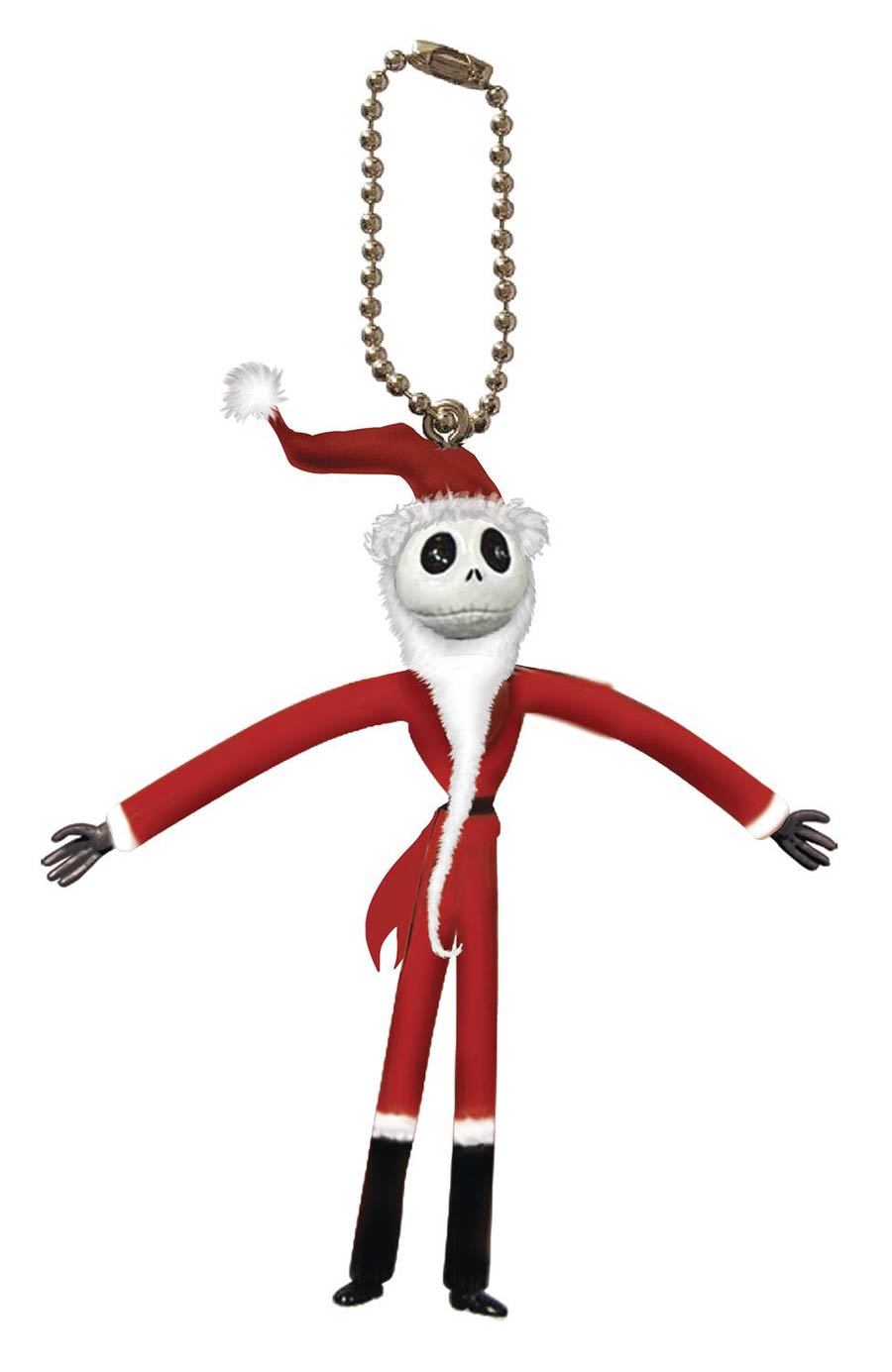 Nightmare Before Christmas Santa Jack Bendable Figure PVC Keyring