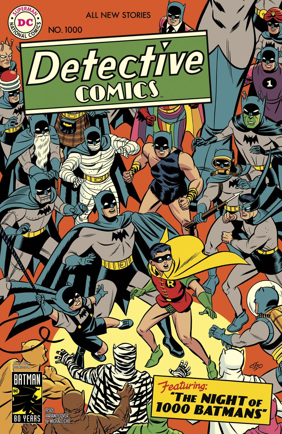 Detective Comics Vol 2 #1000 Cover D Variant Michael Cho 1950s Cover