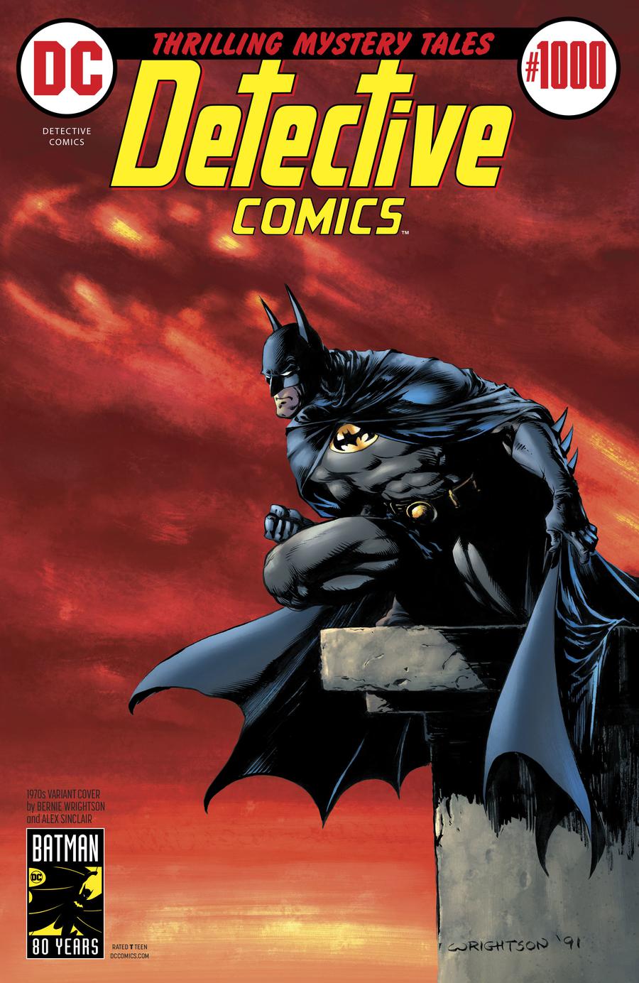 Detective Comics Vol 2 #1000 Cover F Variant Bernie Wrightson 1970s Cover
