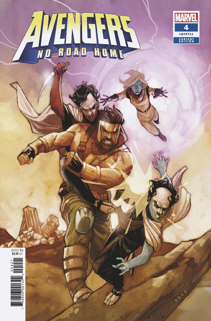 Avengers No Road Home #4 Cover B Variant Phil Noto Connecting Cover (1 Of 4)