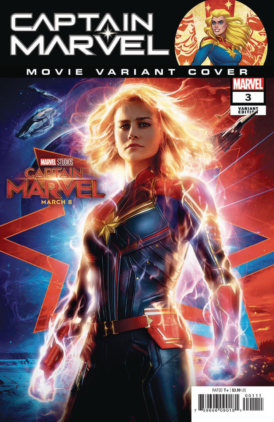 Captain Marvel Vol 9 #3 Cover B Variant Movie Cover