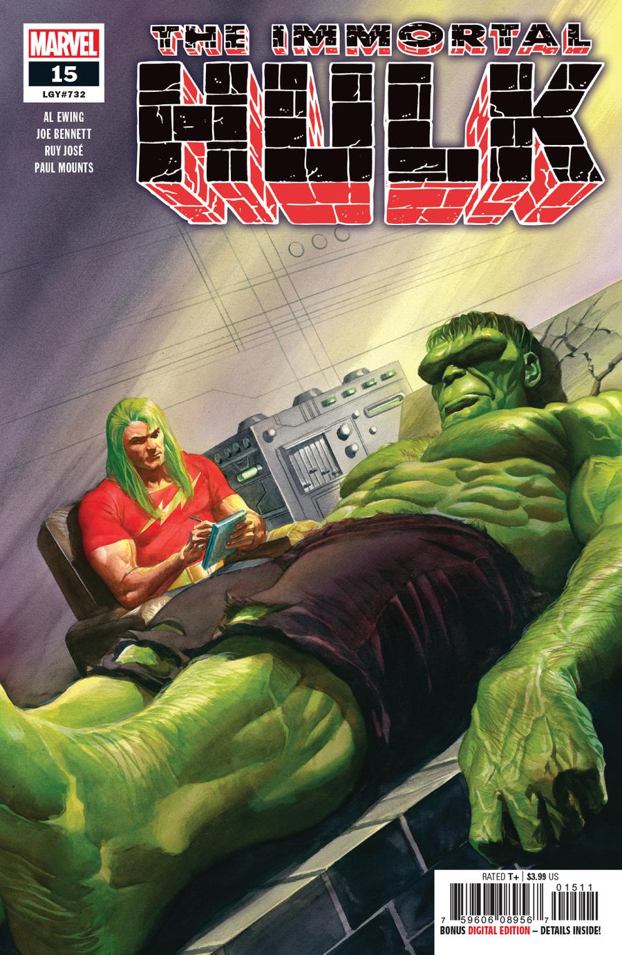 Immortal Hulk #15 Cover A 1st Ptg Regular Alex Ross Cover