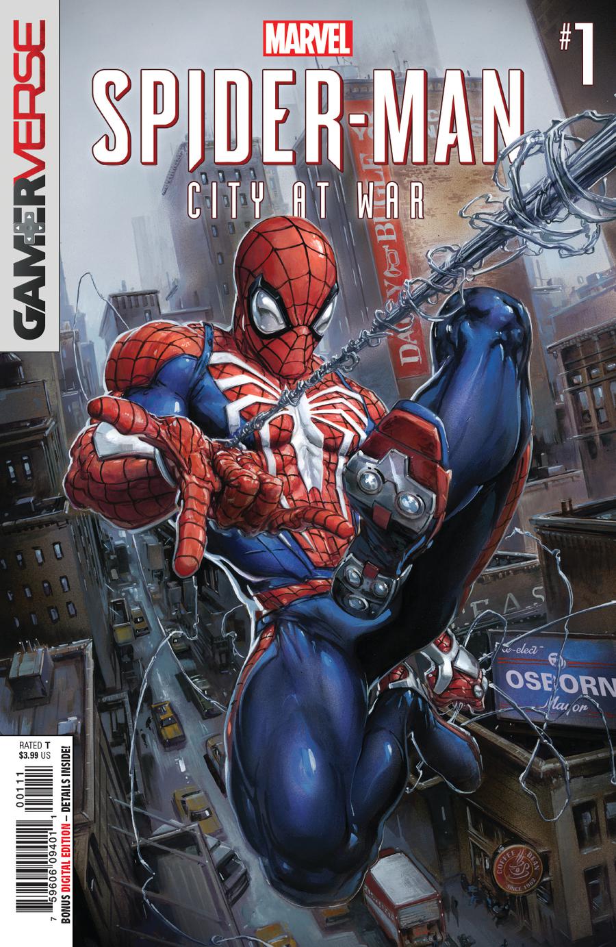 Marvels Spider-Man City At War #1 Cover A Regular Clayton Crain Cover