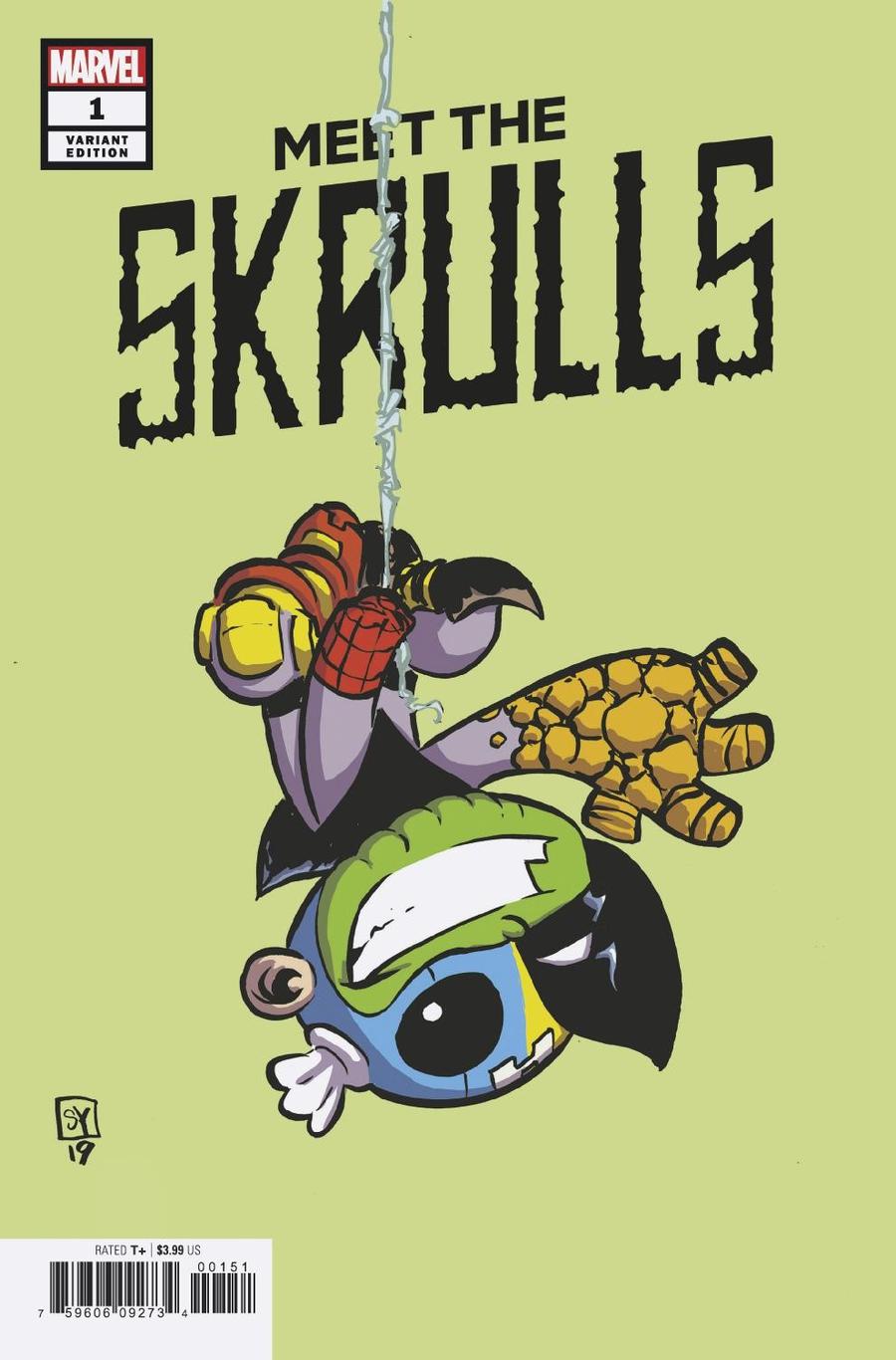Meet The Skrulls #1 Cover B Variant Skottie Young Cover