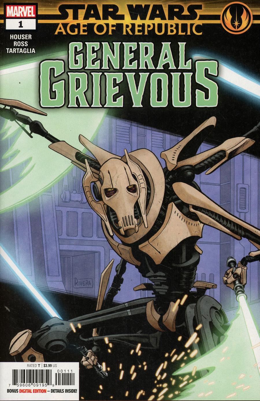 Star Wars Age Of Republic General Grievous #1 Cover A Regular Paolo Rivera Cover