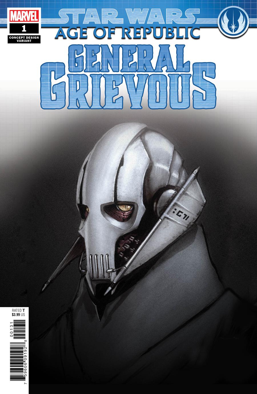 Star Wars Age Of Republic General Grievous #1 Cover B Variant Concept Design Cover