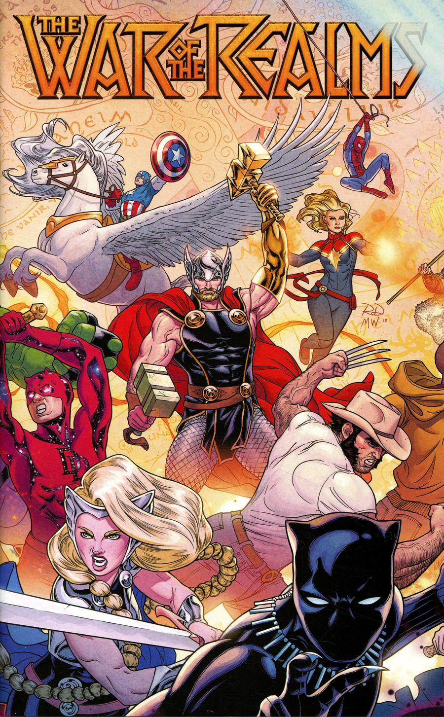 War Of The Realms #1 Cover E Variant Russell Dauterman Young Guns Wraparound Gatefold Cover