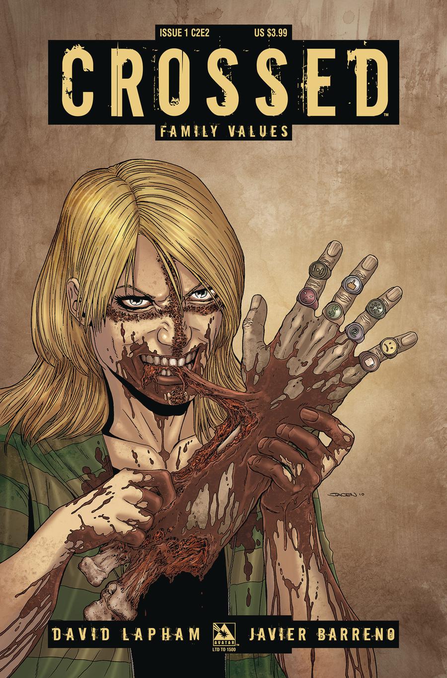 Crossed Family Values #1 Cover I C2E2 Cover