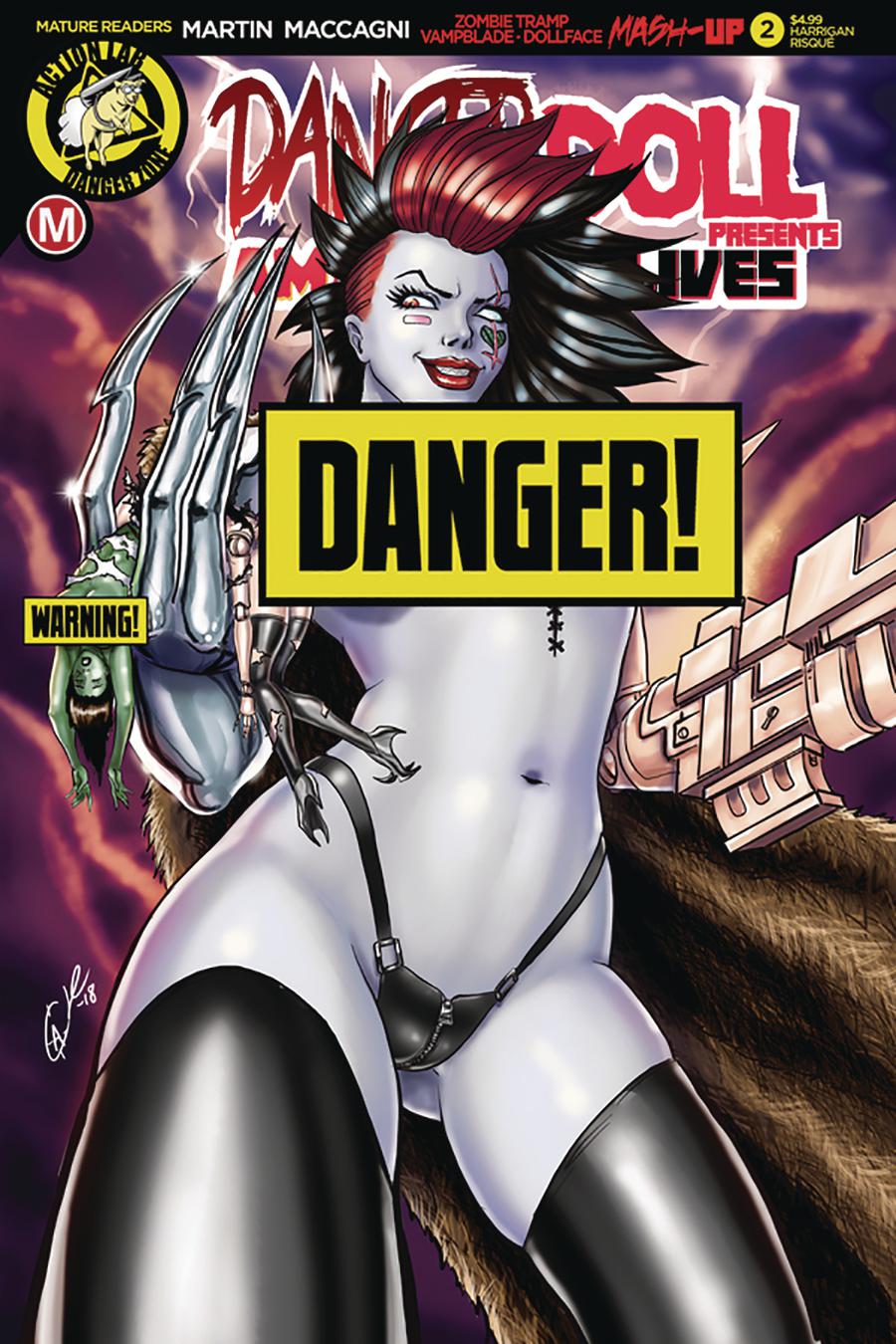 Danger Doll Squad Presents Amalgama Lives #2 Cover F Variant David Harrigan Risque Cover