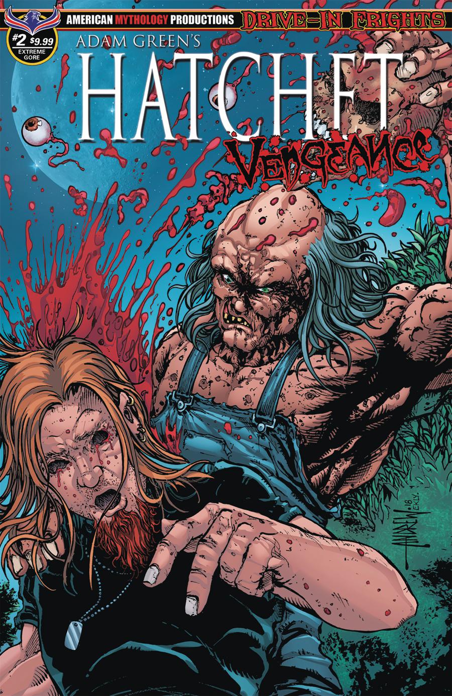 Adam Greens Hatchet Vengeance #2 Cover D Limited Edition Andrew Mangum Extreme Gore Cover