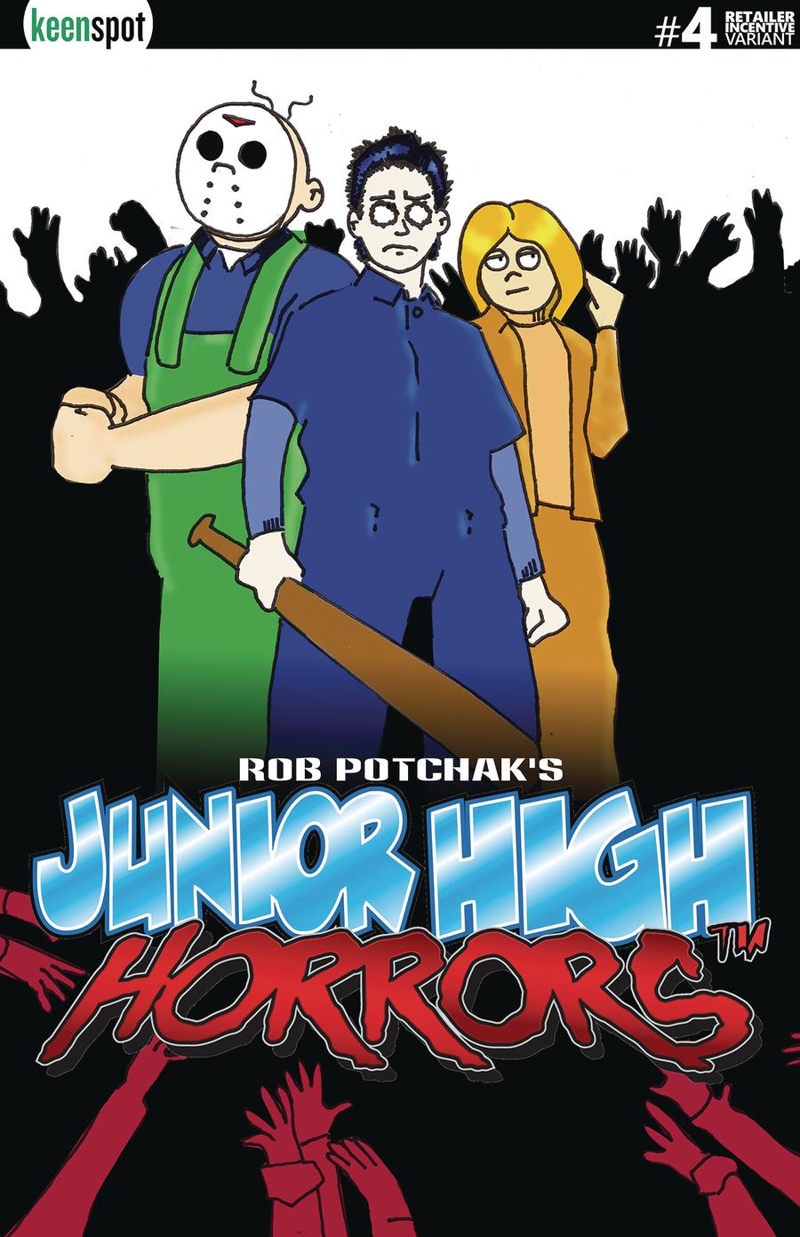 Junior High Horrors #4 Cover D Variant Shaun Of The Dead Parody Cover