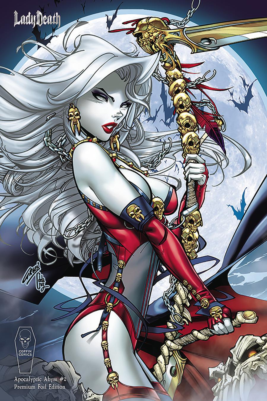 Lady Death Apocalyptic Abyss #2 Cover C Variant Paul Green Premium Foil Cover