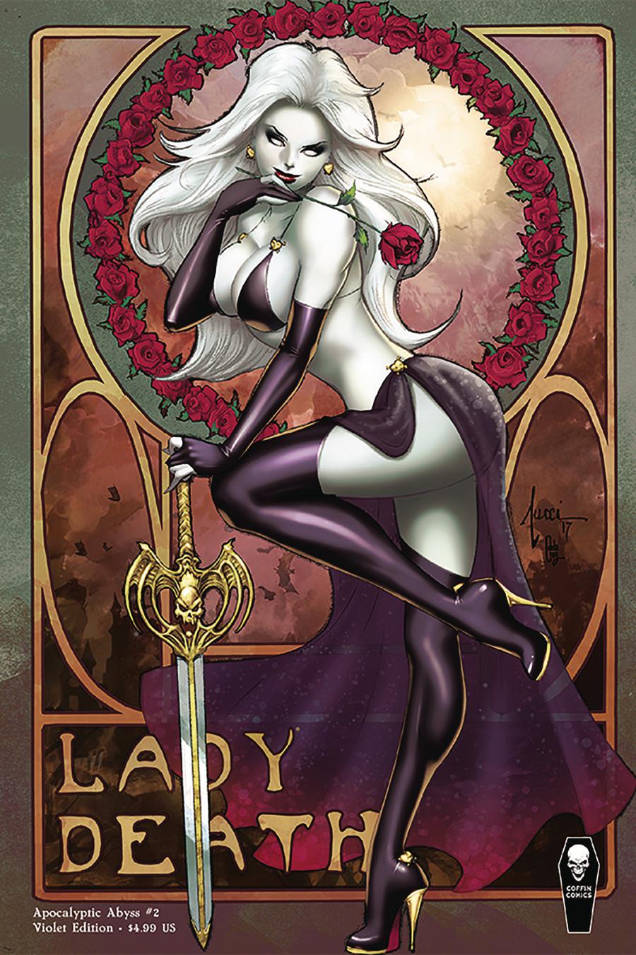 Lady Death Apocalyptic Abyss #2 Cover B Variant Billy Tucci Violet Cover